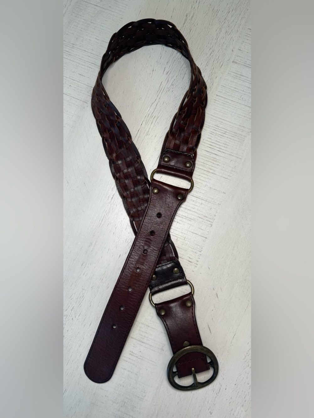 Women’s Woven Leather Belt